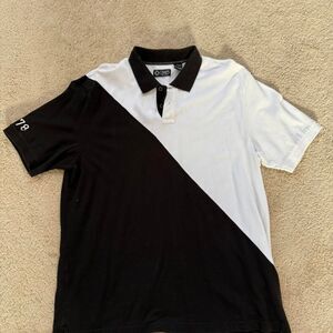 Chaps Men's Black and White Polo-shirts